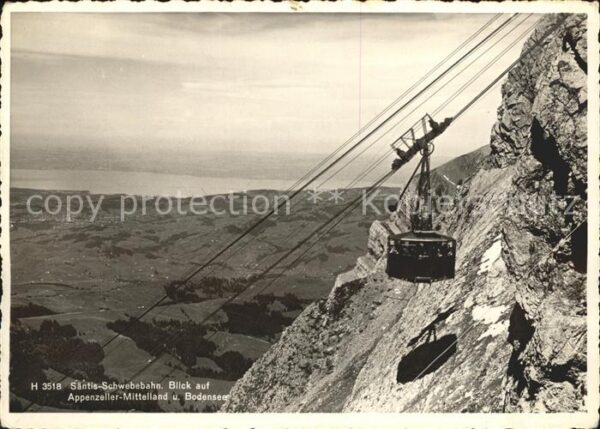 Seilbahn Säntis Appenzeller-Mittelland Bodensee