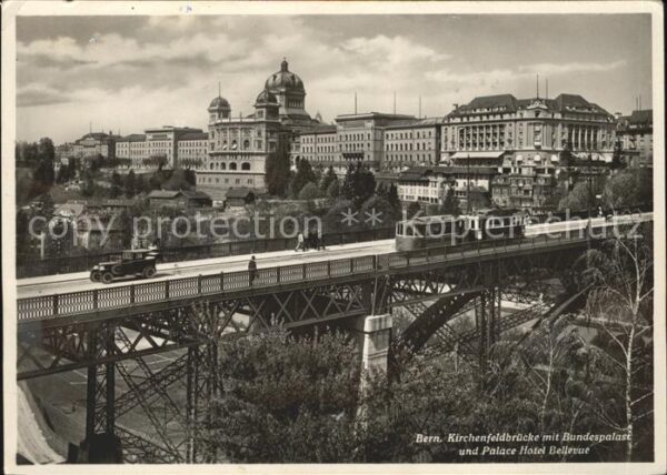 Strassenbahn Bern Kirchenfeldbrücke Bundespalast Pal