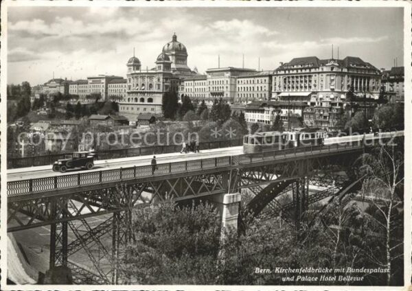 Strassenbahn Bern Kirchenfeldbrücke Bundespalast Pal