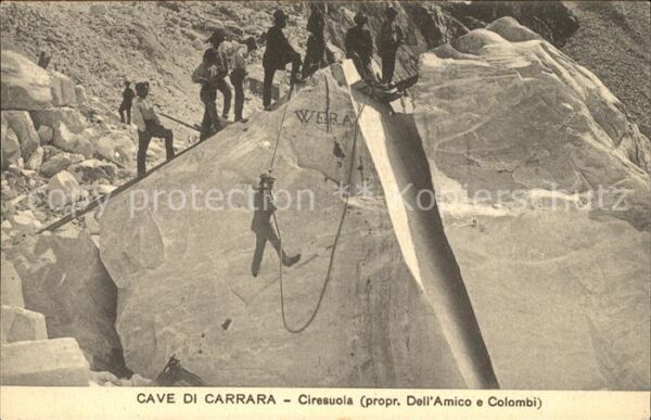Bergsteigen Klettern Cave di Carrara Ciresuola