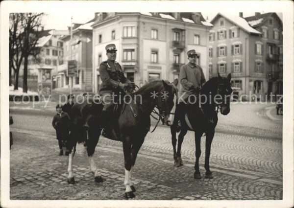 Militaria Schweiz Pferde
