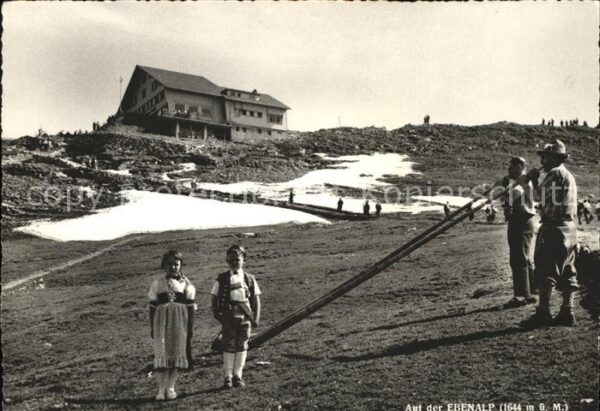 Alphorn Alphornbläser Ebenalp Kinder Trachten