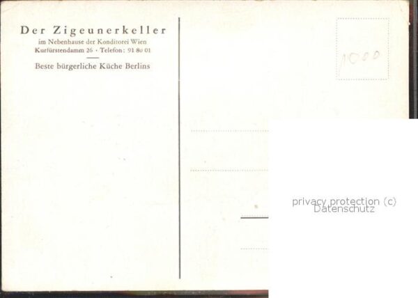 Geige Restaurant Der Zigeunerkeller Berlin – Bild 2
