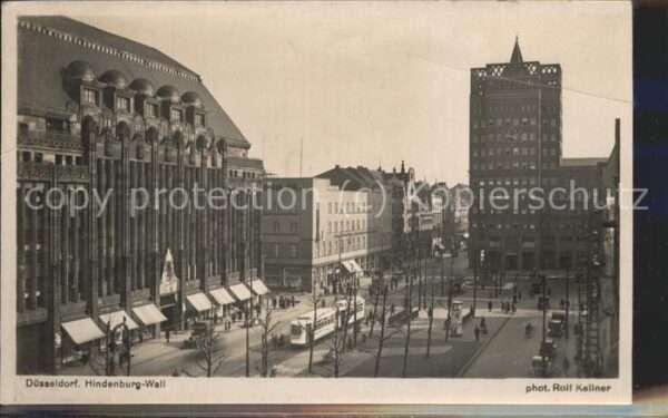 Foto Kellner Rolf Nr. 4136 Düsseldorf Hindenburg-Wall Strasse