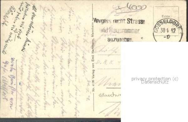 Foto Kellner Rolf Nr. 4136 Düsseldorf Hindenburg-Wall Strasse – Bild 2
