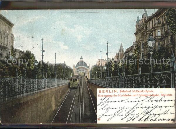 Eisenbahn Berlin Bahnhof Nollendorfplatz Kleistst