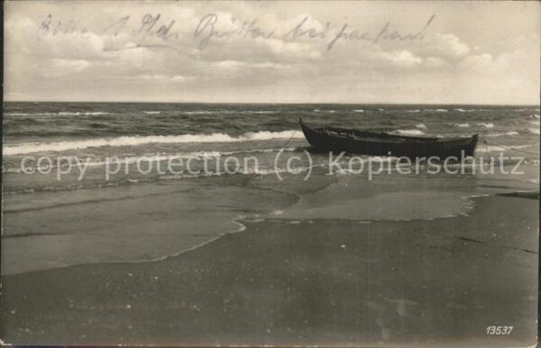 Fischerkathen Pommern Strand Meer Boot