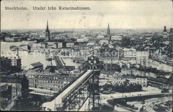 Stockholm Utsikt fran Katarinahissen