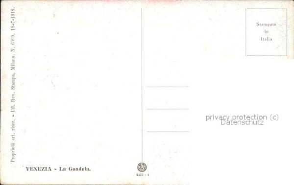 Venezia Venedig La Gondela Künstlerkarte – Bild 2