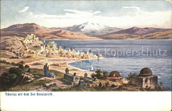 Tiberias Panorama mit See Genezareth