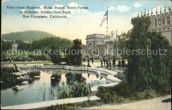 San Francisco California Music Stand Sutro Forest Golden Gate Pa