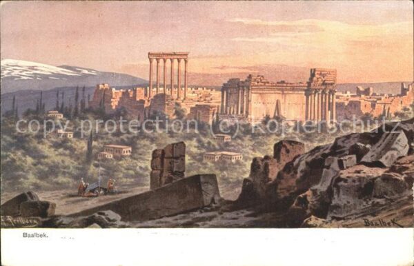libanon Panorama Baalbek