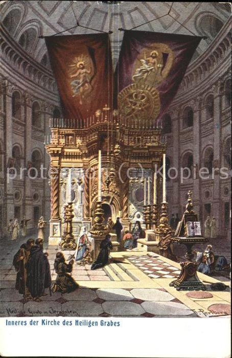 Jerusalem Yerushalayim Inneres der Kirche des Heiligen Grabes