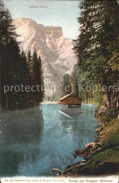 Pragser Wildsee Panorama mit Seekofel