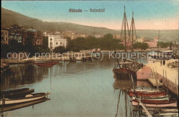 Opatija Abbazia Hafen Boote