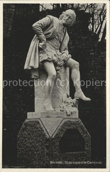 Shakespeare William Denkmal Weimar