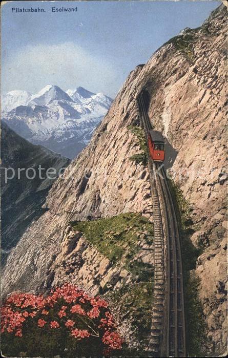 Zahnradbahn Pilatusbahn Eselwand Berneralpen