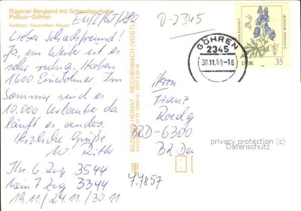 Eisenbahn Putbus-Göhren Rügen Bergland – Bild 2