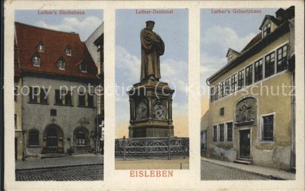 Luther Martin Denkmal Sterbehaus Geburtshaus Eisleben