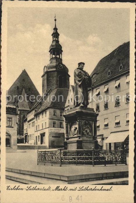 Luther Martin Denkmal Markt Eisleben-Lutherstadt