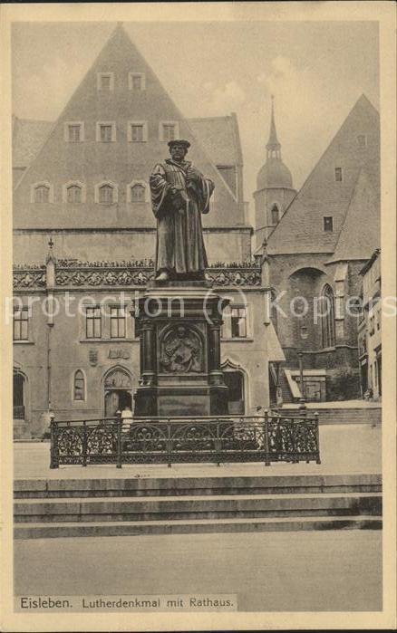 Luther Martin Denkmal Rathaus Eisleben