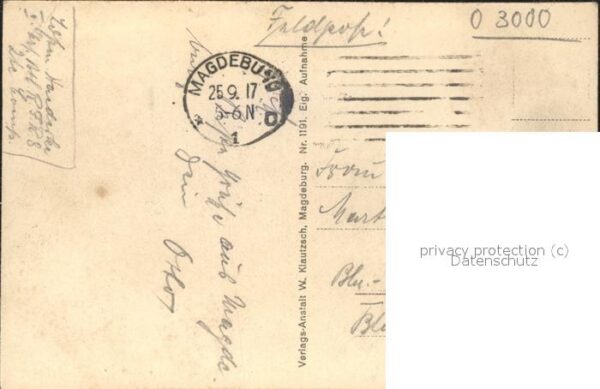 Bismarckdenkmal Magdeburg Feldpost – Bild 2