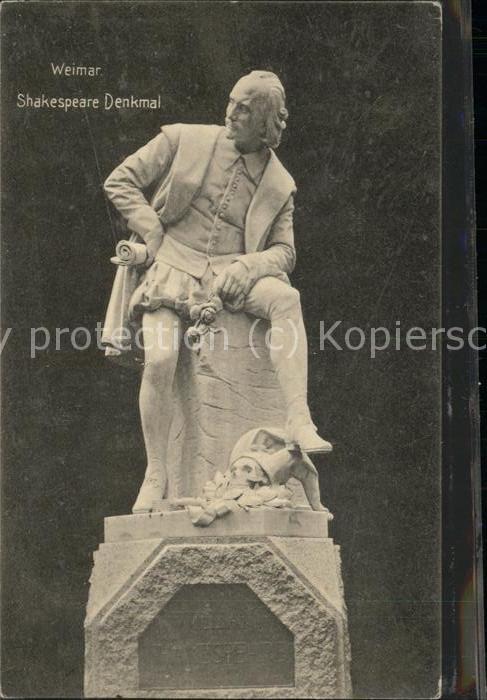 Shakespeare William Denkmal Weimar