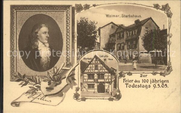 Schiller Friedrich Zither Marbach Geburtshaus