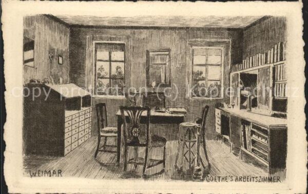 Goethe Johann Wolfgang von Arbeitszimmer Weimar