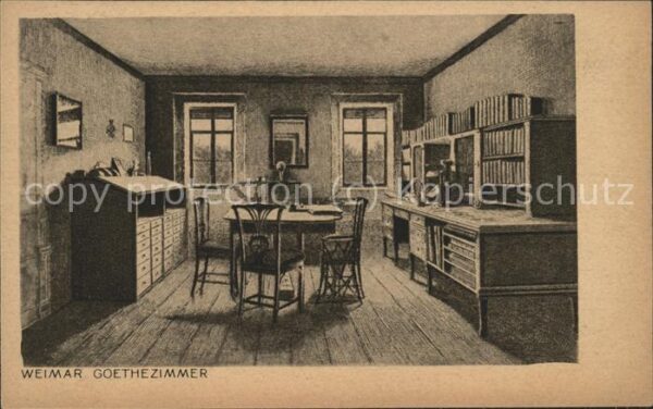 Goethe Johann Wolfgang von Zimmer Weimar