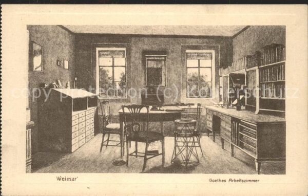 Goethe Johann Wolfgang von Arbeitszimmer Weimar