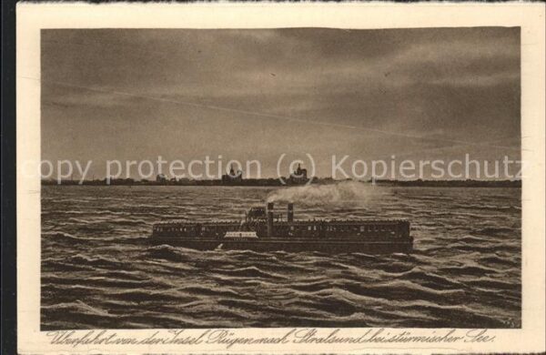 Dampfer Binnenschifffahrt Insel Rügen Stralsund