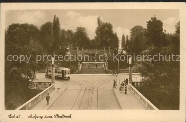 Strassenbahn Erfurt Stadtpark