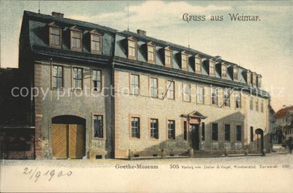 Goethe Johann Wolfgang von Museum Weimar
