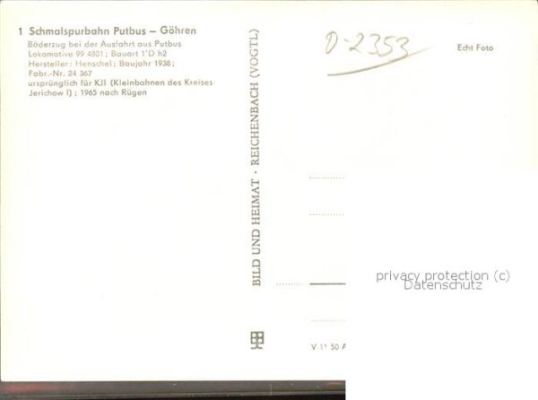 Lokomotive Schmalspurbahn Putbus-Göhren – Bild 2