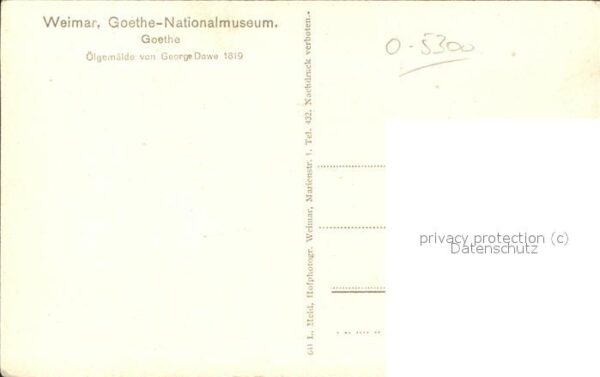 Goethe Johann Wolfgang von Ölgemälde George Dawe Weimar Nationalmu – Bild 2