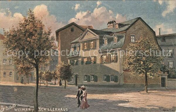 Verlag Tucks Oilette Nr. 168 B Schillerhaus Weimar