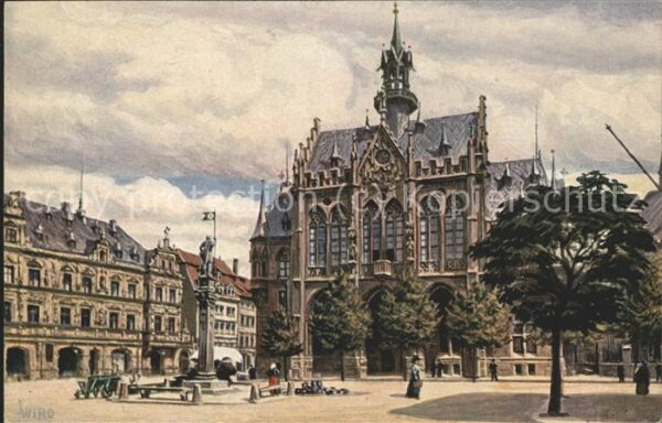 Verlag WIRO Wiedemann Nr. 2355 A Erfurt Rathaus