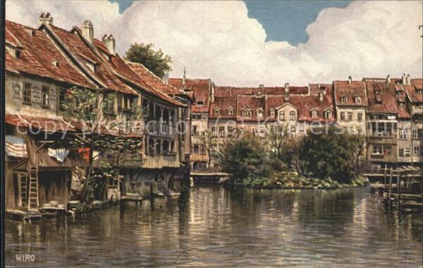 Verlag WIRO Wiedemann Nr. 2353 A Erfurt Rathauskirche Junkersand