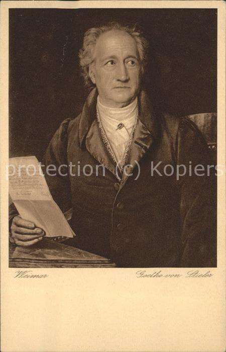 Goethe Johann Wolfgang von Weimar