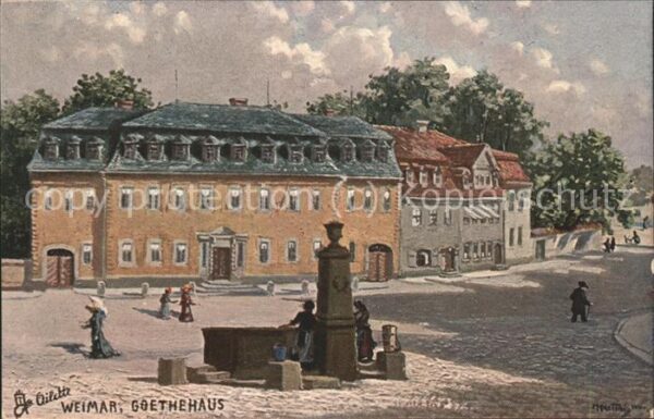 Verlag Tucks Oilette Nr. 168 B Weimar Goethehaus