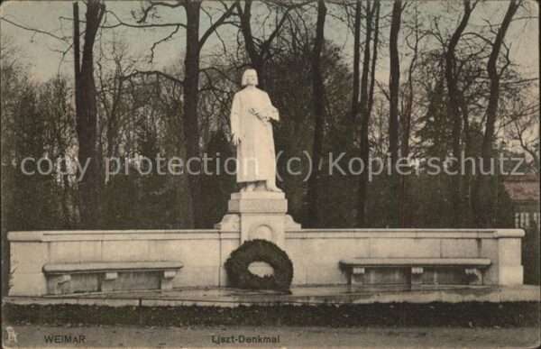 Liszt Franz Komponist Denkmal Weimar Verlag-Tucks