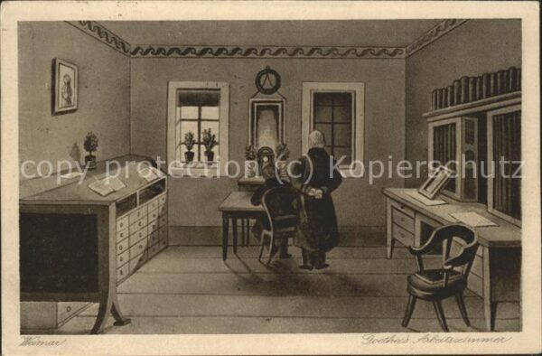 Goethe Johann Wolfgang von Arbeitszimmer Weimar