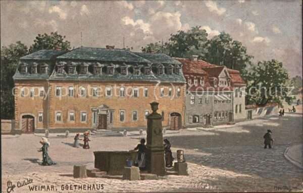 Verlag Tucks Oilette Nr. 168 B Weimar Goethehaus