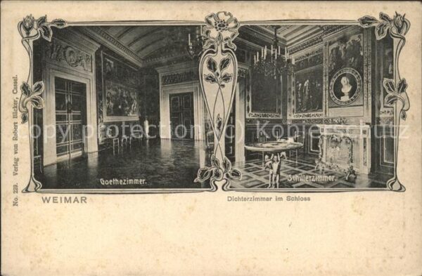 Goethe Johann Wolfgang von Schülerzimmer Dichterzimmer Schloss Wei