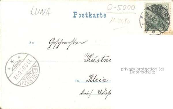 Goldfensterkarte Nr. 6101 Erfurt Hauptpostgebäude – Bild 2