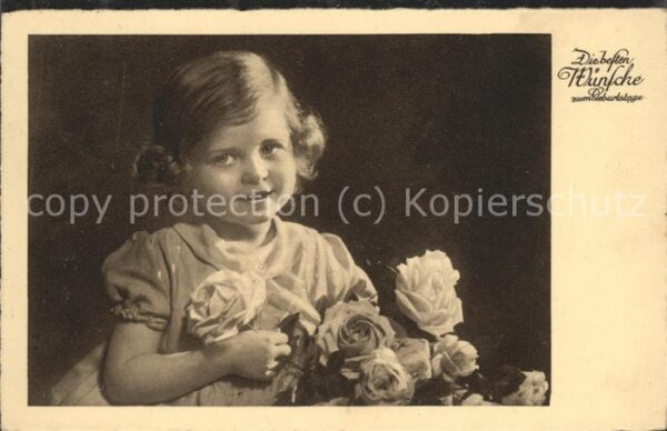 Geburtstag Rosen Kind