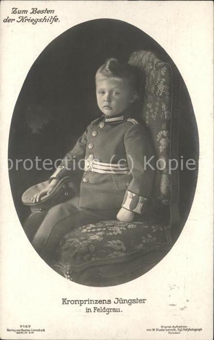 Adel Preussen Prinz Friedrich in Feldgrau