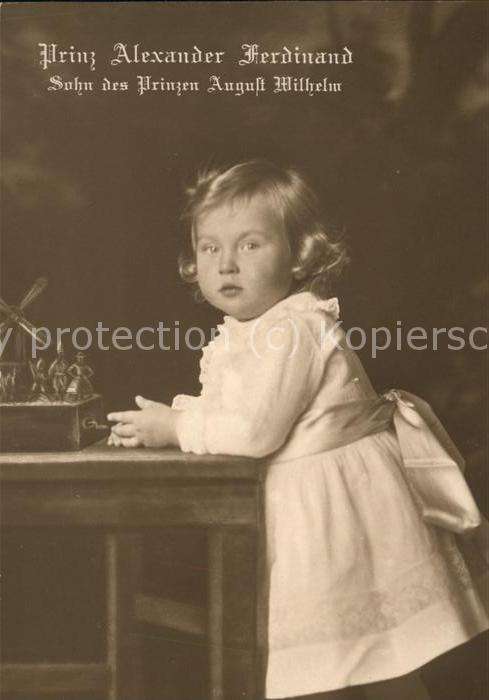 Adel Preussen Prinz Alexander Ferdinand