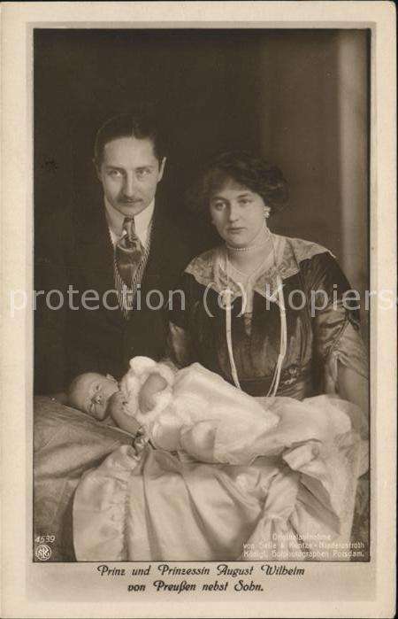 Adel Preussen Prinz und Prinzessin August Wilhelm